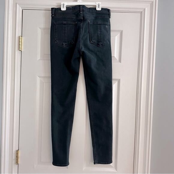 Rag & Bone High Rise Skinny Jeans Wallflower faded black Grey SIZE 28 - Picture 4 of 15